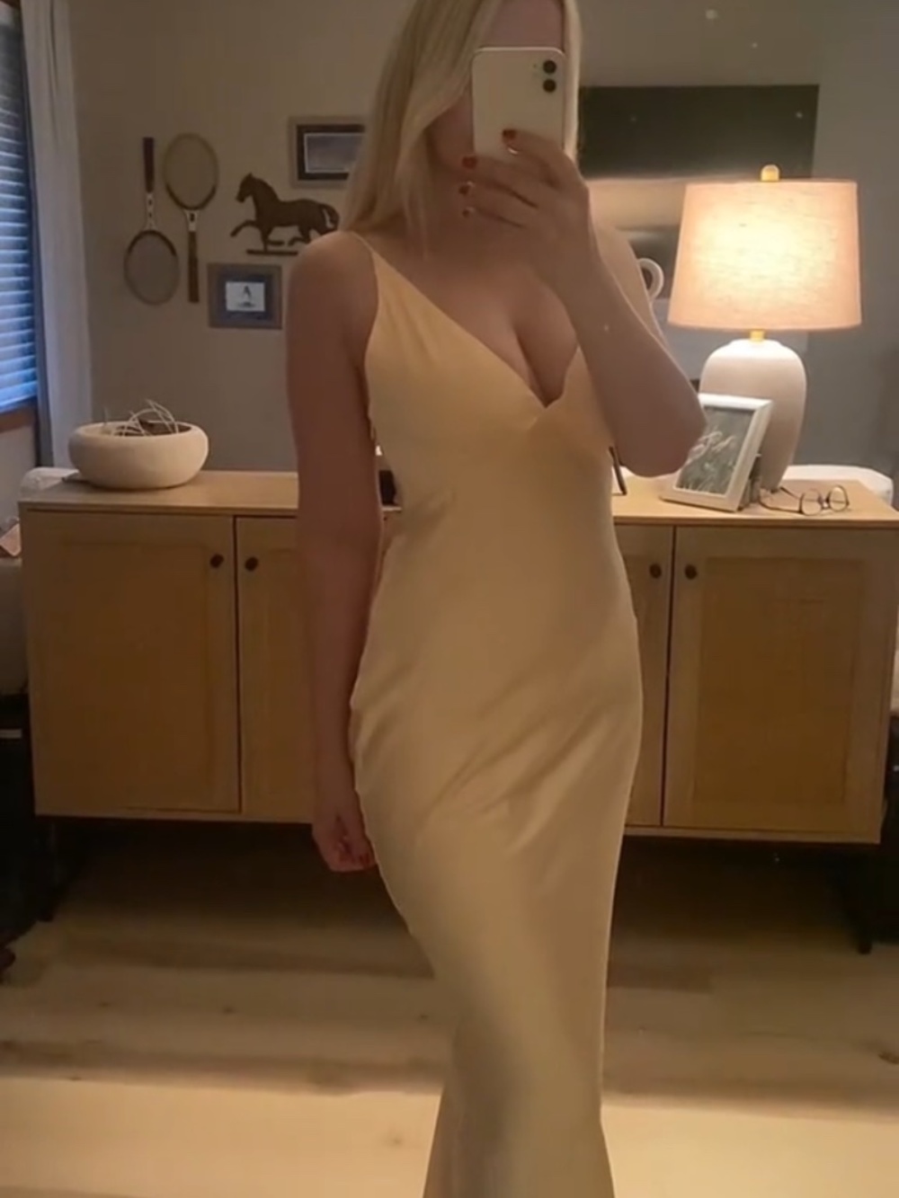 Billy J Ziah Pastel Yellow Satin Maxi Dress - Picture 11 of 16